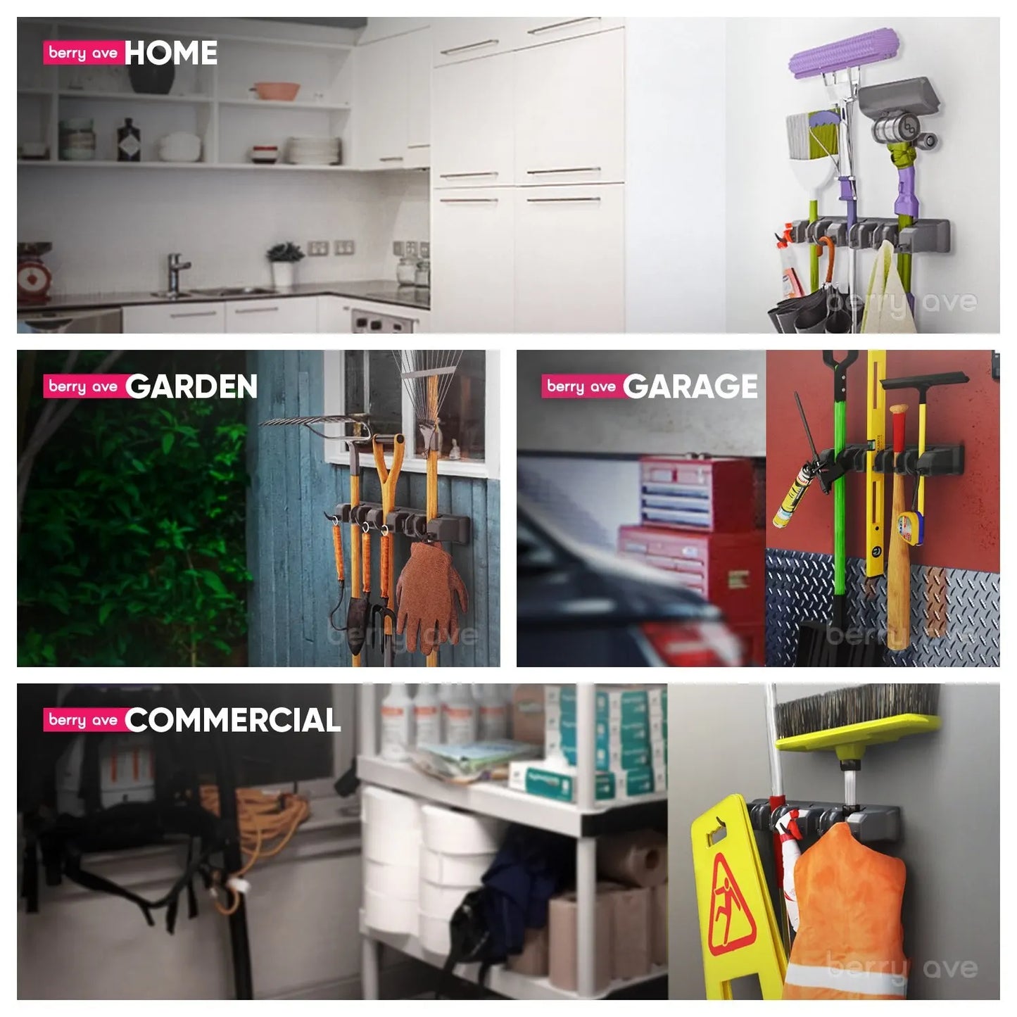 Multi functional Mop Holder