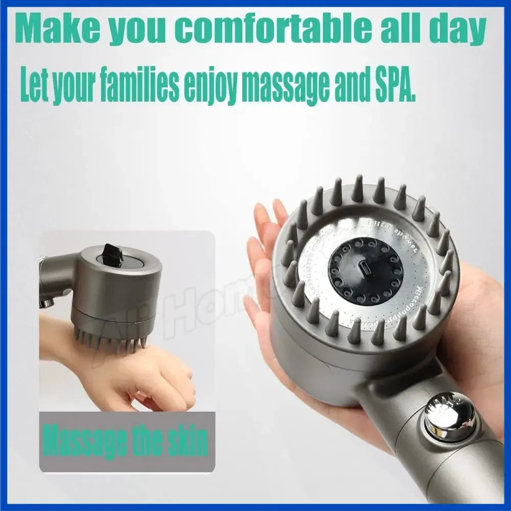 AquaLux Showerhead - Water filter and Massage