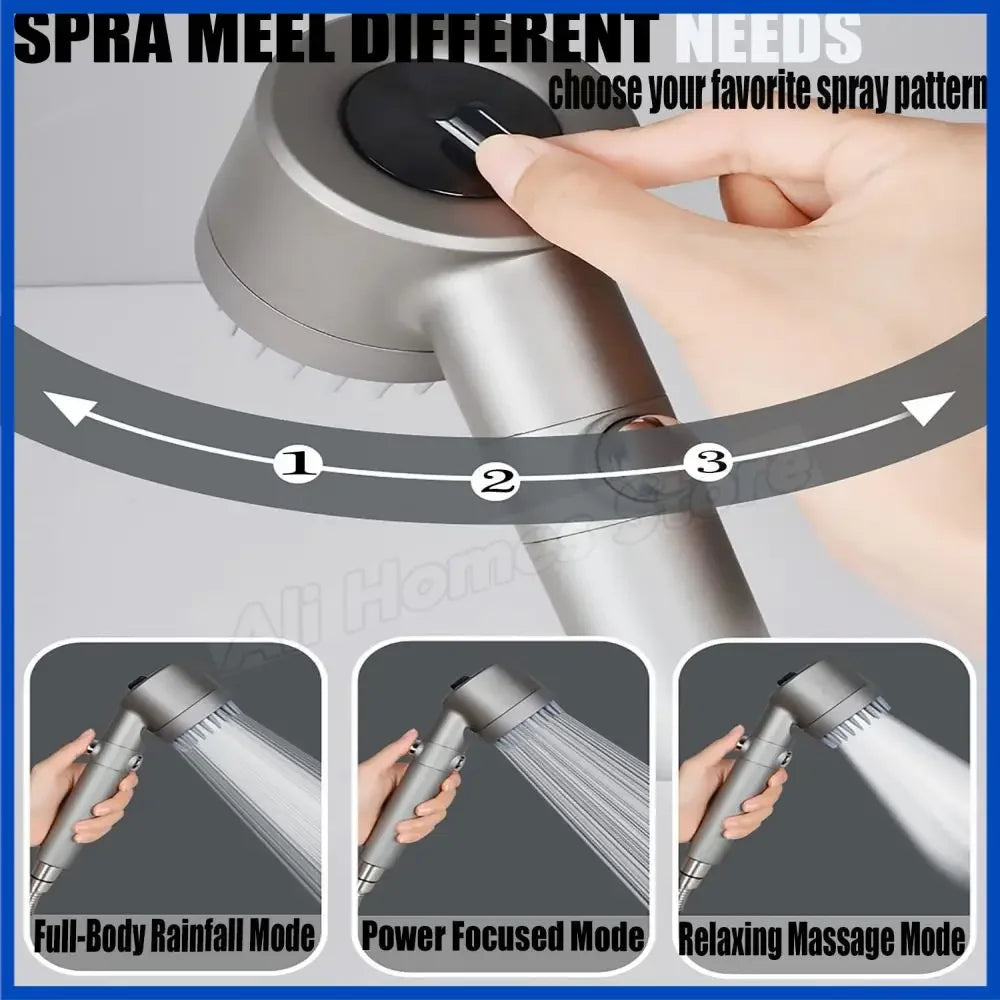 AquaLux Showerhead - Water filter and Massage