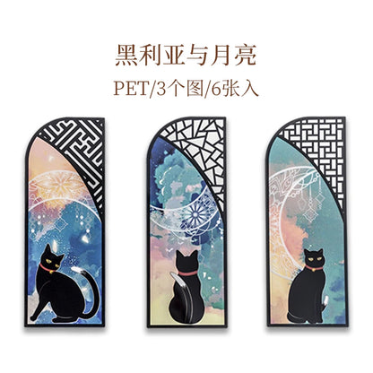 Chinese Cat Bookmarks - Set of 3