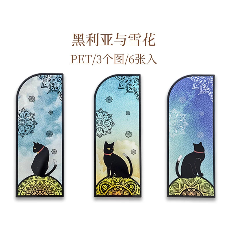 Chinese Cat Bookmarks - Set of 3