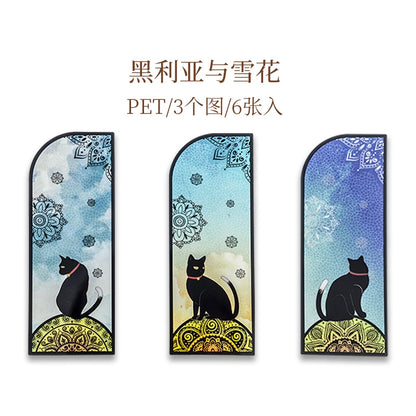 Chinese Cat Bookmarks - Set of 3