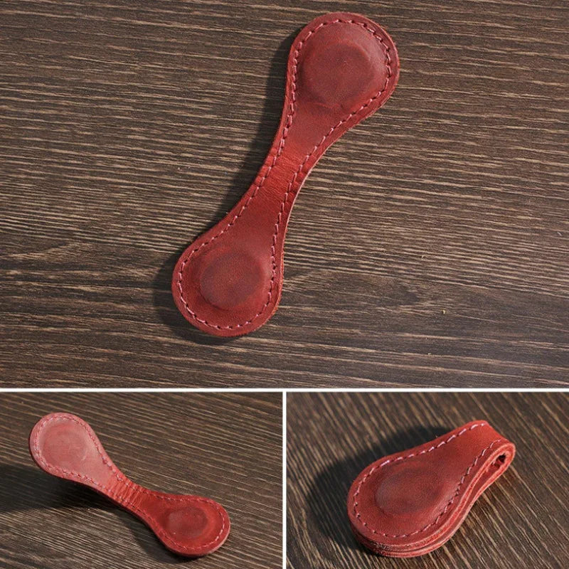 Leather Magnet Clip Bookmark